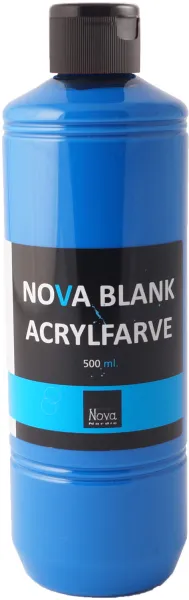 Nova pintura acrílica brillante 500 ml. Azul primario