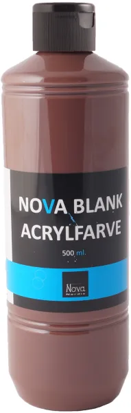 Nova pintura acrílica brillante 500 ml. Marrón