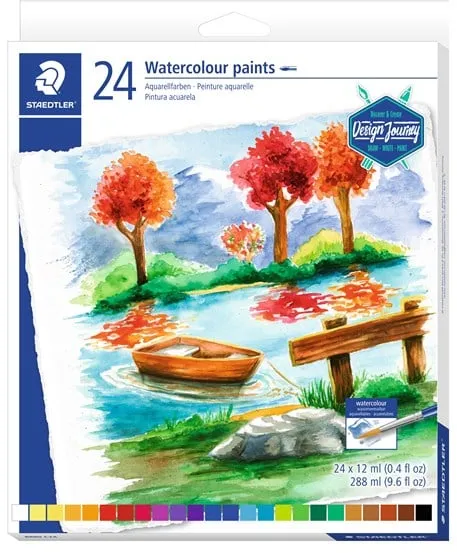 Acuarelas Staedtler 24 uds. surt. 12 ml