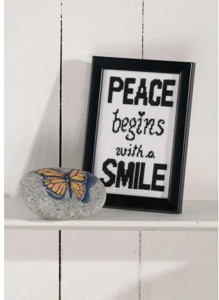 Permin Kit de Bordado Aida Peace 9x14cm