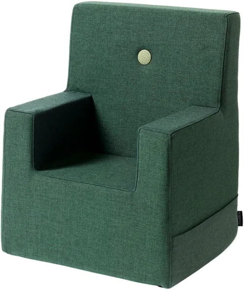 Silla infantil XL - verde/botón verde claro