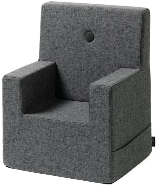 Silla infantil XL - gris oscuro/gris negro botón