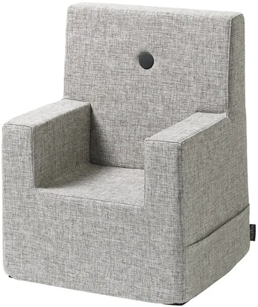 Silla infantil XL - gris claro/gris oscuro con botón
