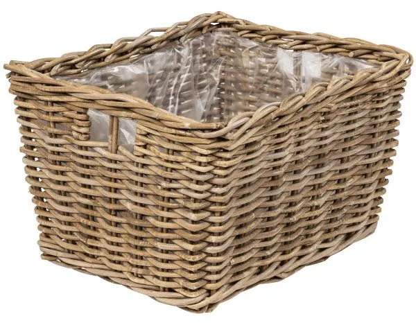 Cesta alargada con asa 50x40x30cm