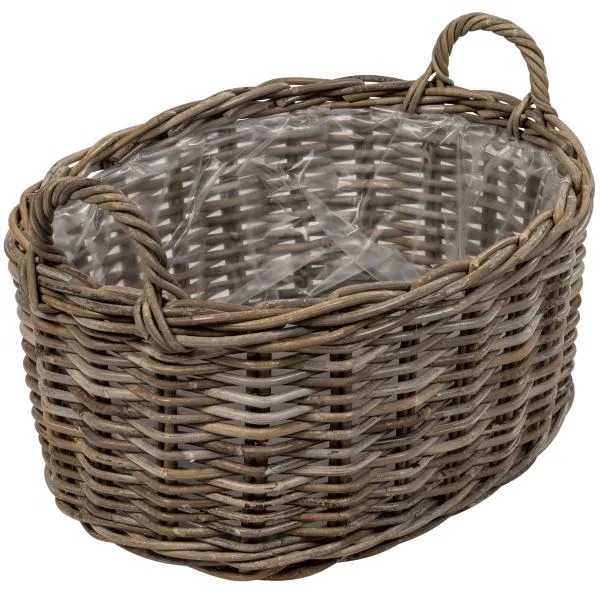 Cesta ovalada con asa 53x40x25cm