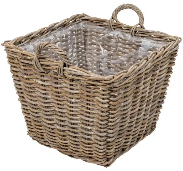 Cesta cuadrada con asas 55x55x45cm