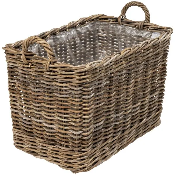 Cesta alargada con ruedas 68x42x45cm
