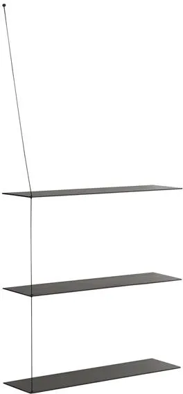 Woud Stedge Estante Extra Roble Negro 80 Cm